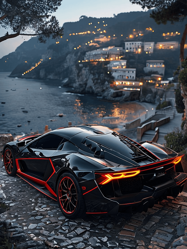 Sleek Coastal Drive Matte Poster product image (1)