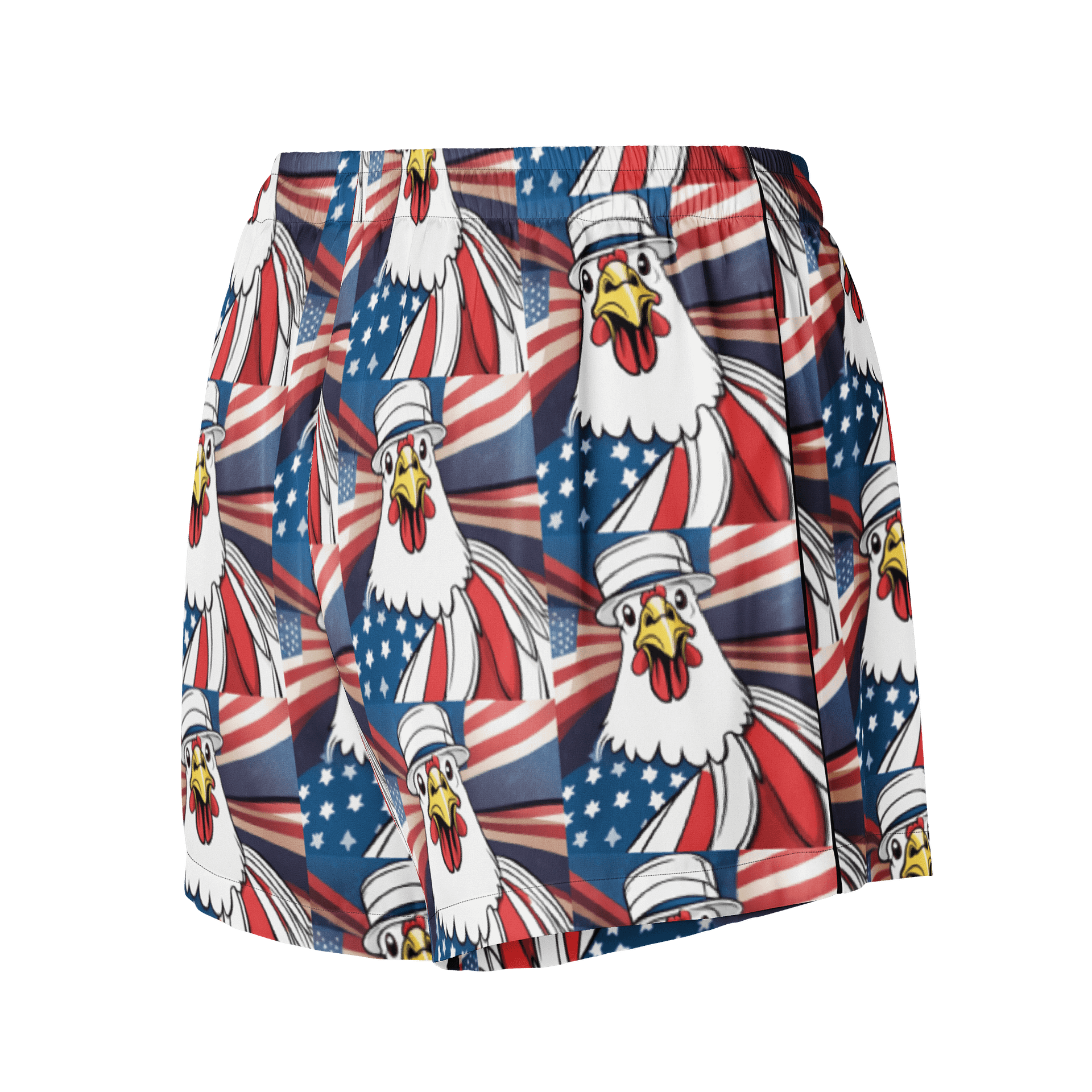 Patriotic Rooster Women's Pajama Shorts product image (3)