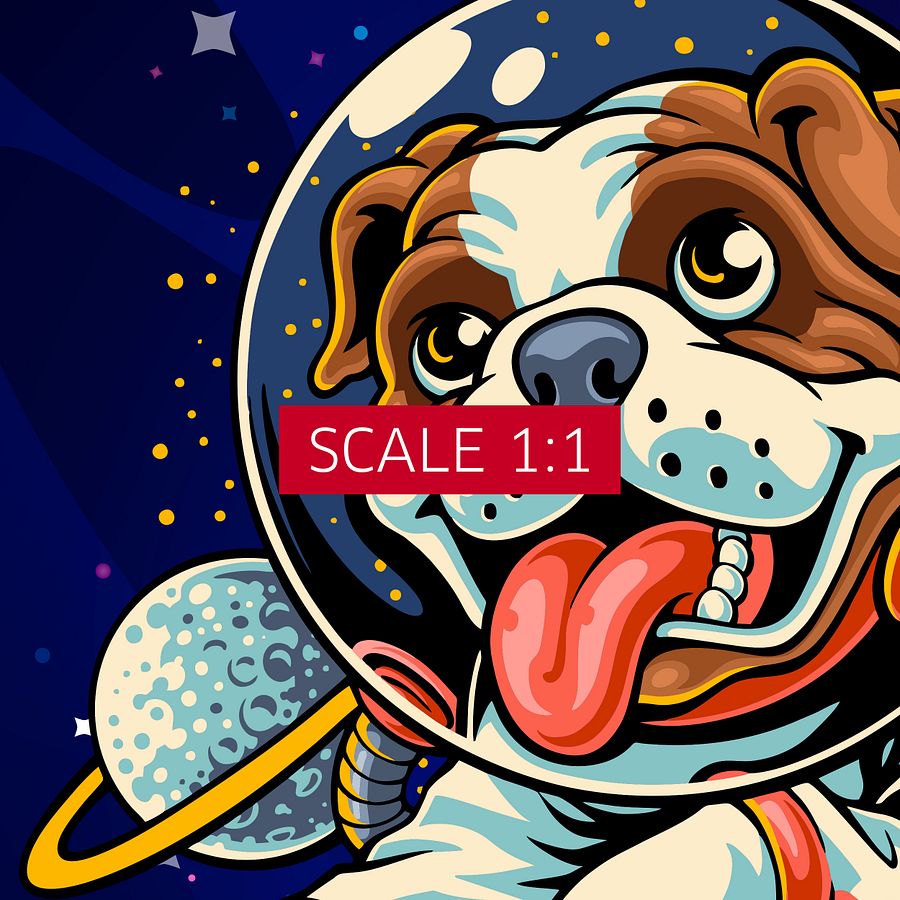 Dog Astronaut, space dog — space poster, synthwave space, neon space, aesthetic poster product image (4)