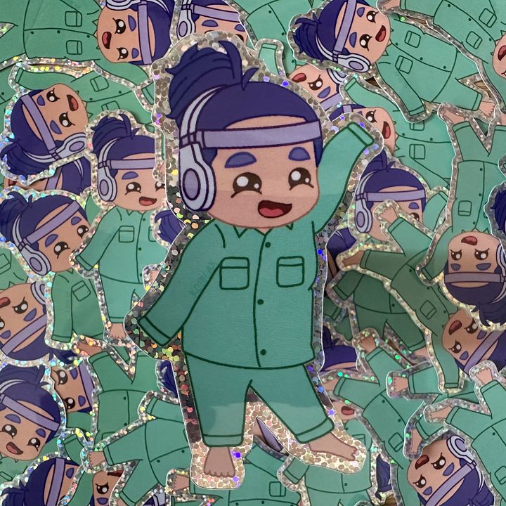 Jammies - Glitter Sticker product image (1)