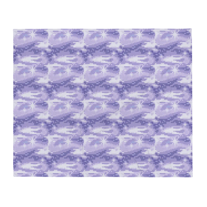 Starry Night Purple Pixel Blanket product image (1)