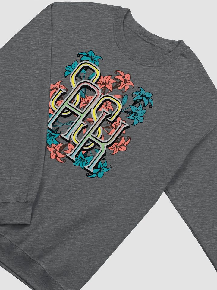 Sask Saskatoon Saskatchewan Flower Floral Lettering Crewneck Sweatshirt product image (4)