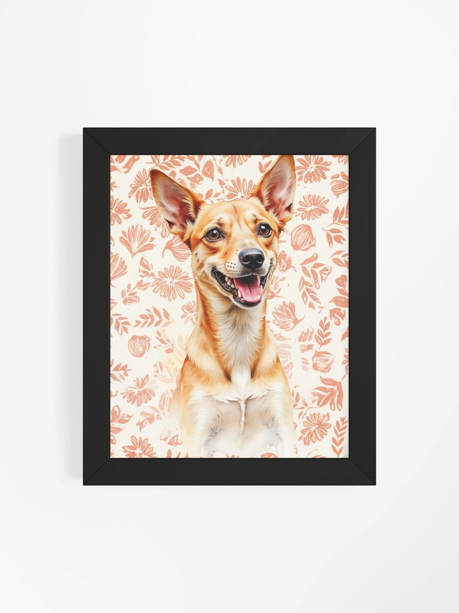Potcake Floral Framed Art Print product image (23)