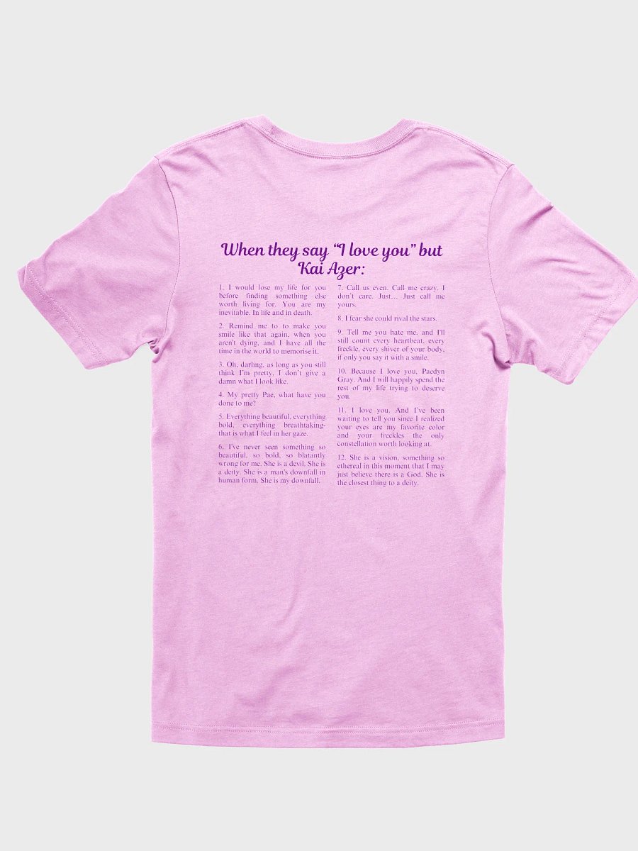 Kai Azer's Quotes T-shirt product image (3)