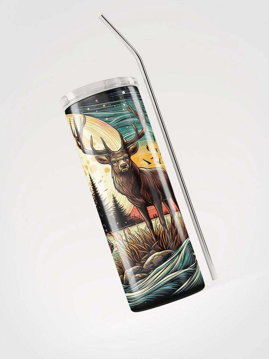 Moonlit Stag Stainless Steel Tumbler product image (4)