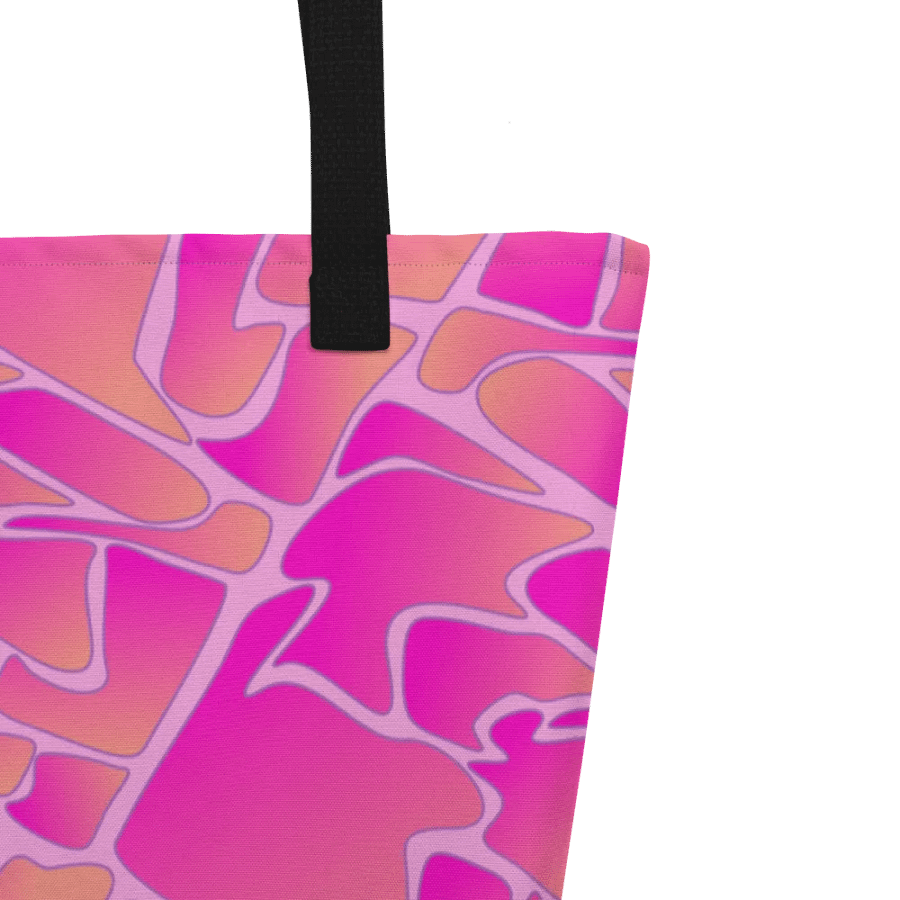 Crazy Paving Pink Pattern All Over Print Tote product image (3)