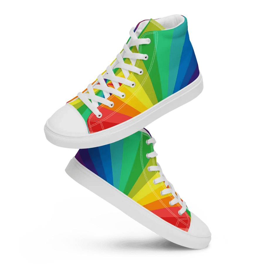 Men's Trippy Rainbow High Tops product image (12)