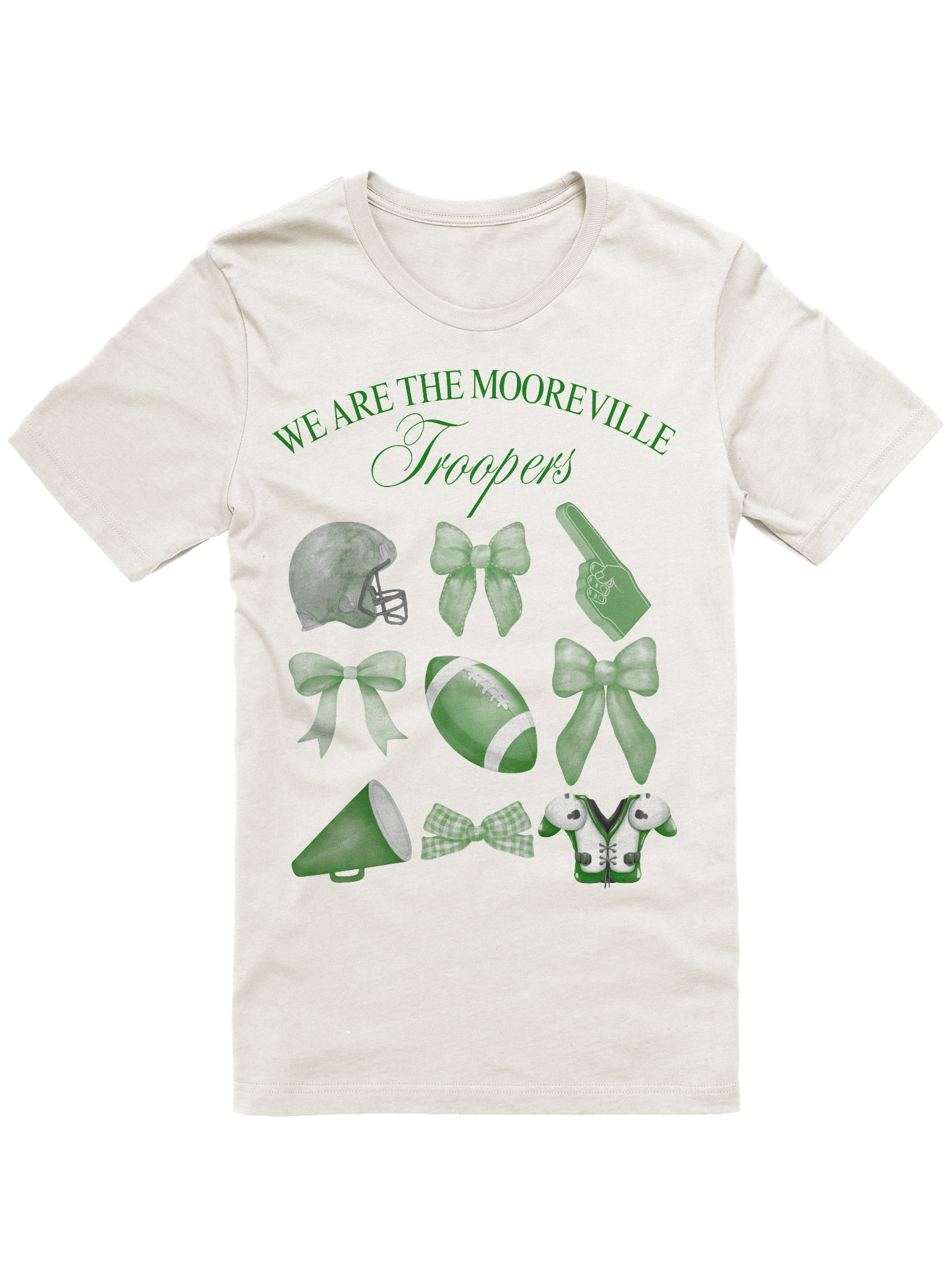 Bows and Footballs T-Shirt product image (1)