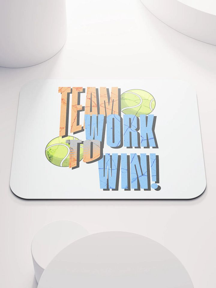 Team Work to Win Tennis Mouse Pad product image (2)