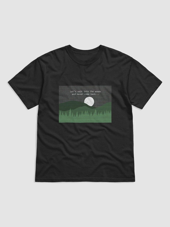 Let's Walk Into The Woods Black T-Shirt product image (1)