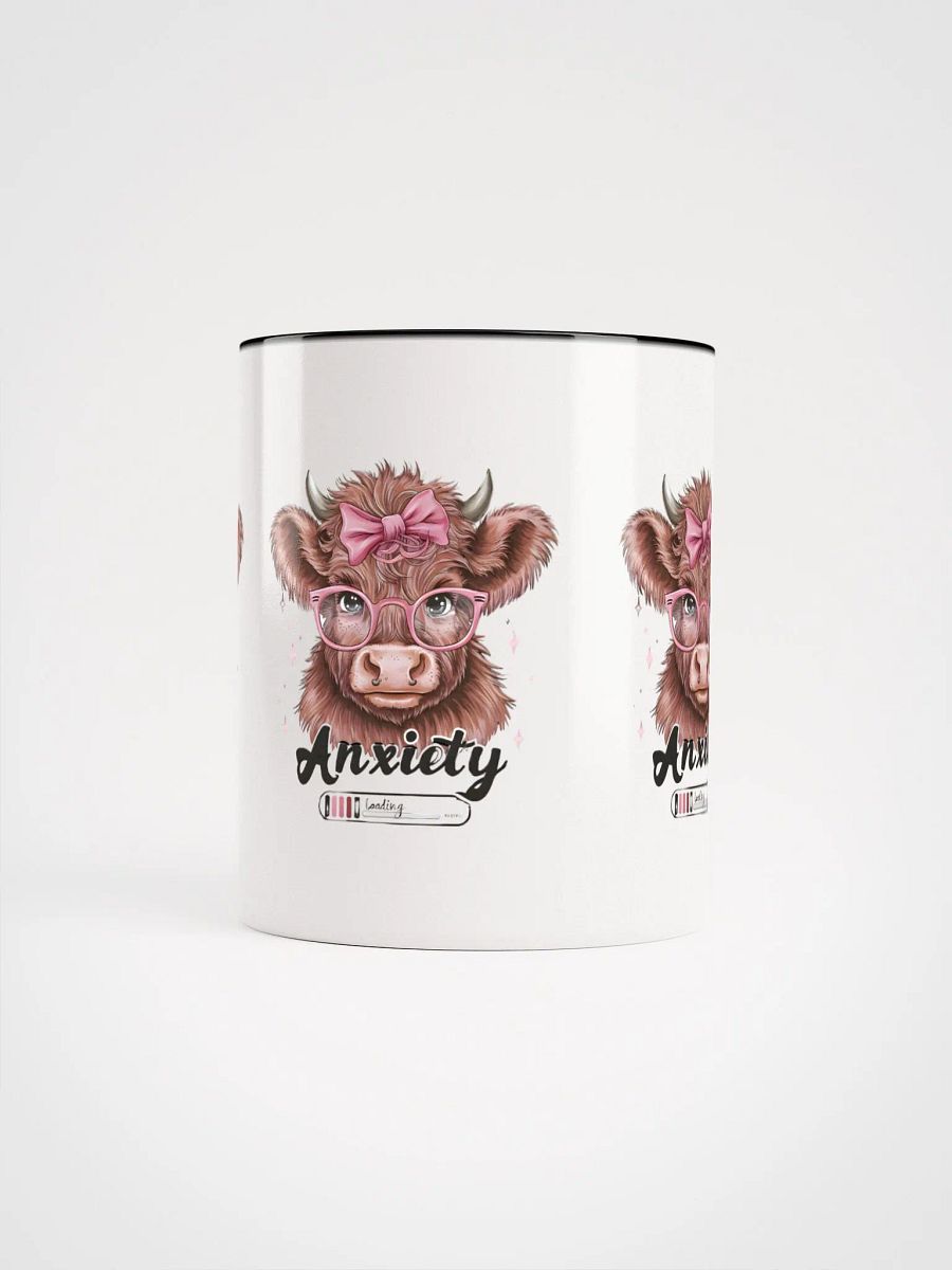 Anxiety Loading Coffee Mug – Funny Heifer Cow Design – Humorous Animal Lover Gift product image (8)