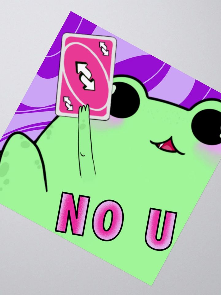 NO U Groovy Sticker product image (2)