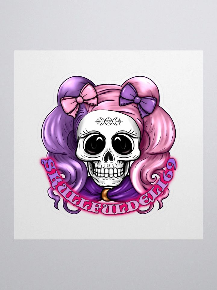 Moonlit Skull Kiss Cut Stickers product image (2)
