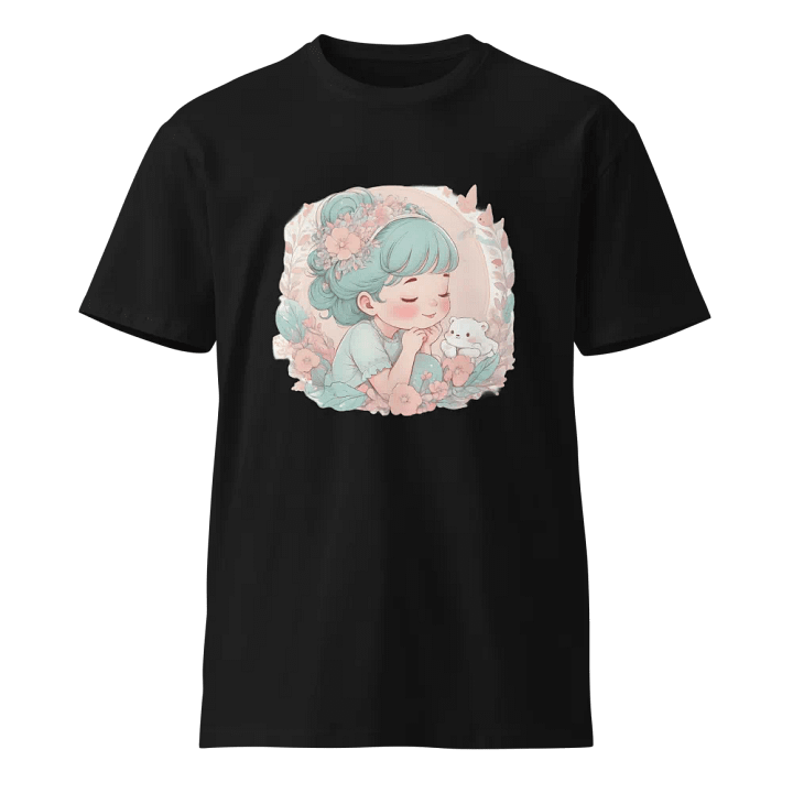 This stylish and artistic black T-shirt product image (1)