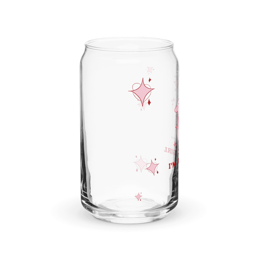 IM JUST A GIRL GLASS W/STRAW product image (4)