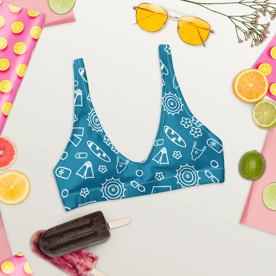 Beach Necessities Pattern Padded Bikini Top product image (6)