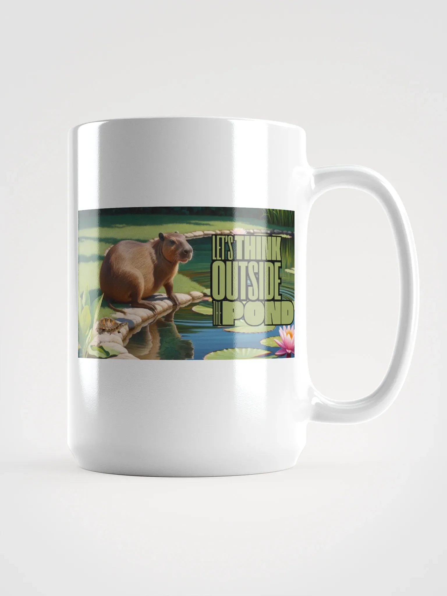 Thinking Outside the Pond Glossy Mug product image (1)
