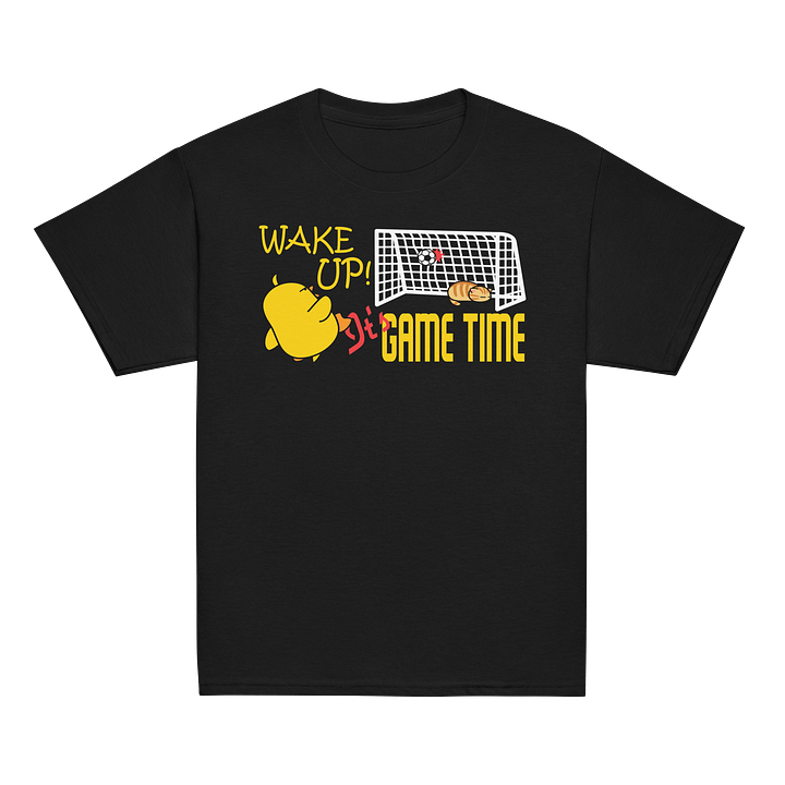 Soccer Cat (WAKE UP, It's GAME TIME) - Unisex Youth Heavyweight T-shirt product image (2)