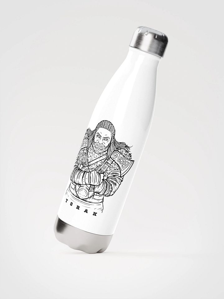 "Black Character" White Stainless Steel Water Bottle product image (2)
