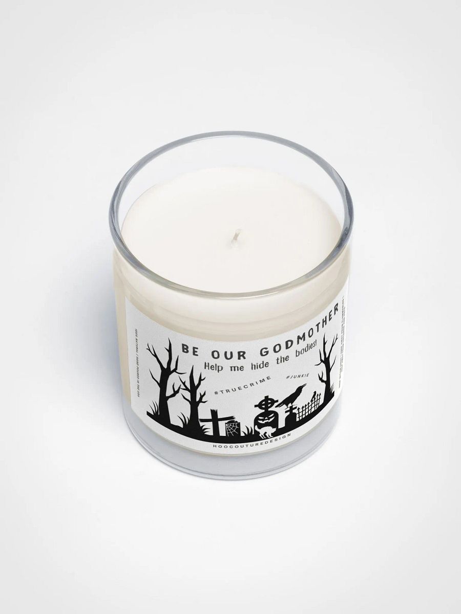 Funny goth gift for a godmother - True-crime - Soy wax vegan candle product image (4)