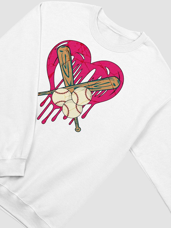 Heart Baseball Love Crewneck product image (22)