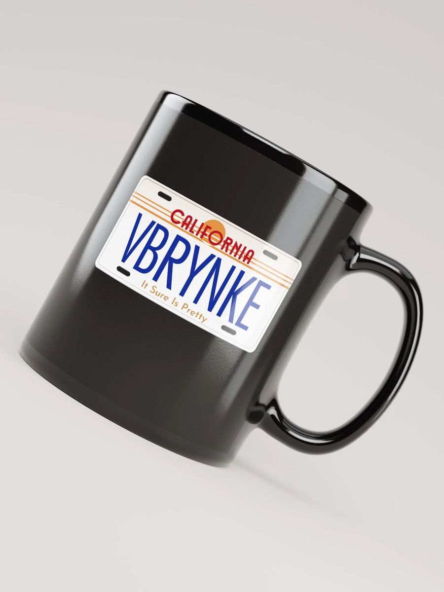 It Sure Is Pretty License Plate Black Glossy Mug product image (4)