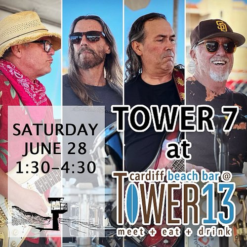 Hello fellow surf rock lovers 🤙 

We are back @tower13beachbar this Saturday June 28th 1:30-4:30pm. Grab some lunch and stay ...