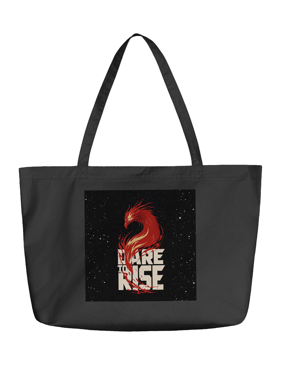 Dare To Rise - Motivational - Organic Cotton Tote Bag (Wide) product image (1)