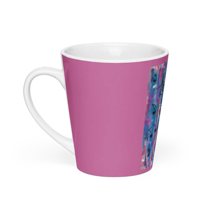 My Guitar (art by Dina R.) acrylic painting - Latte Mug product image (1)