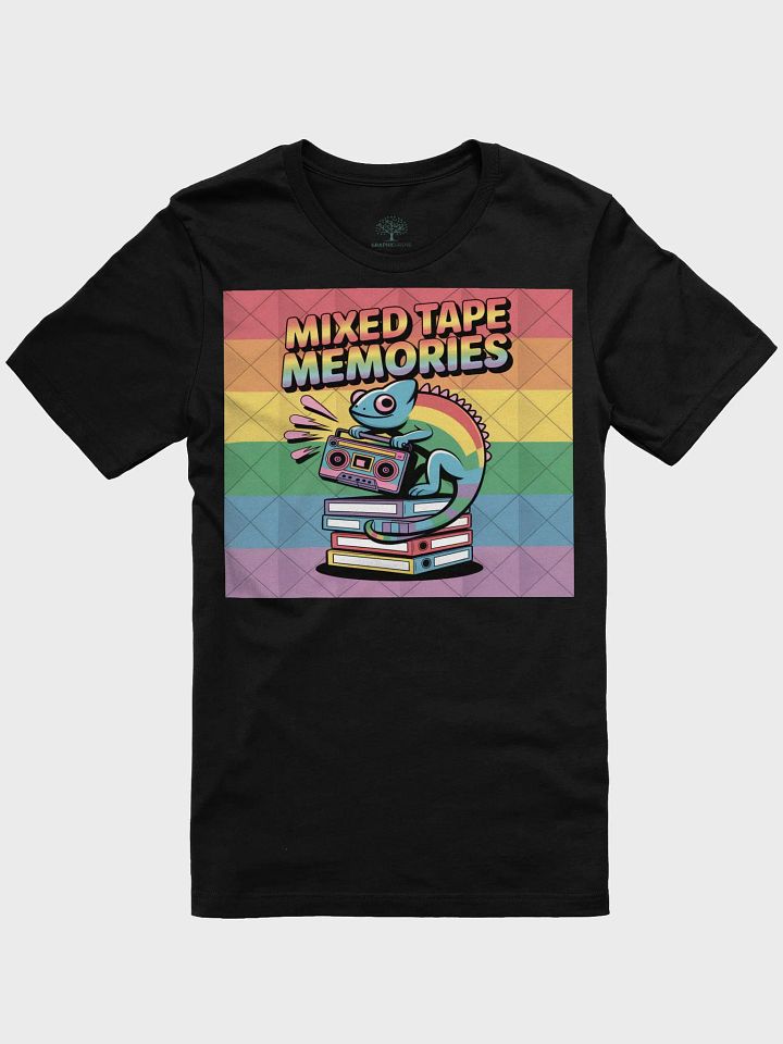 Unisex 'Mixed Tape Memories' Retro Music T-Shirt | Graphic Grove | Celebrate Pride with Nostalgic Vibes product image (3)