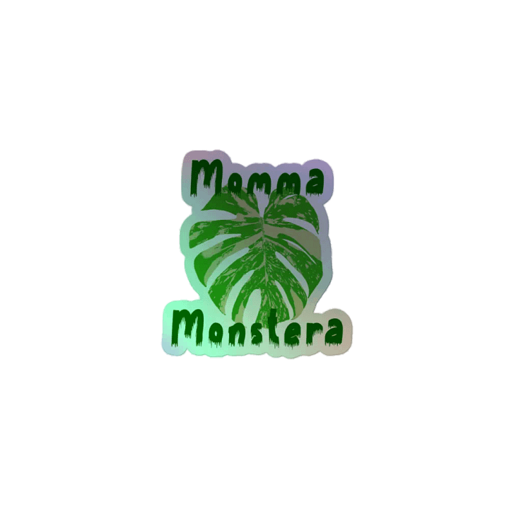Momma Monstera Holographic Sticker Sheet product image (2)