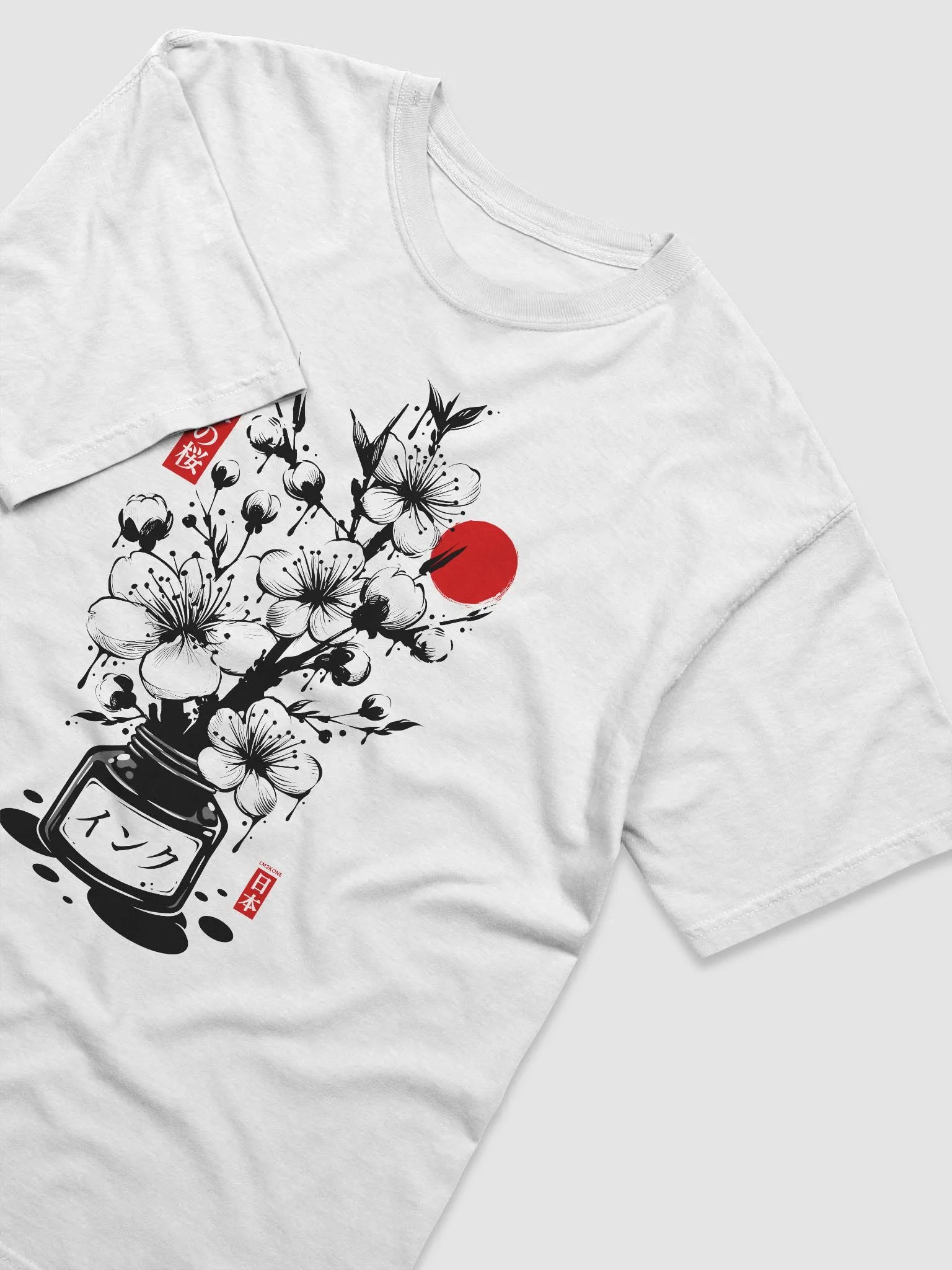 Black Cherry Blossom Japanese Ink - Heavyweight T-Shirt product image (73)