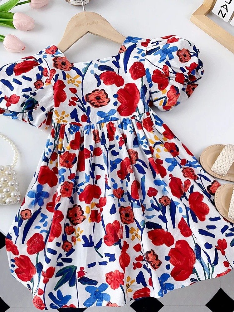 Tulip Blush Puff Sleeve Dress product image (7)