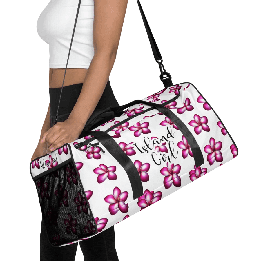 Island Girl Plumeria Duffle Bag - Tropical Bliss for Your Adventures product image (4)