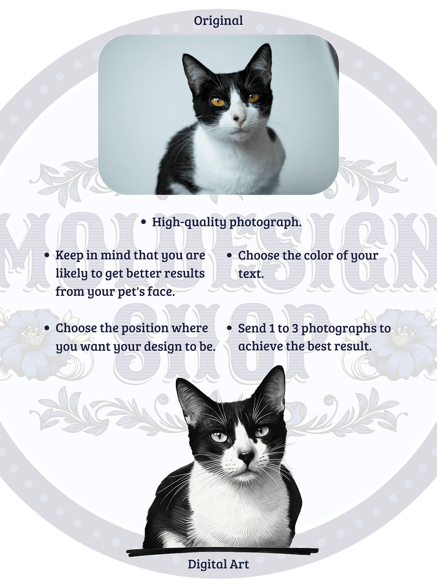 YOUR CAT! / T-SHIRT WITH PERSONALIZED NAME product image (4)