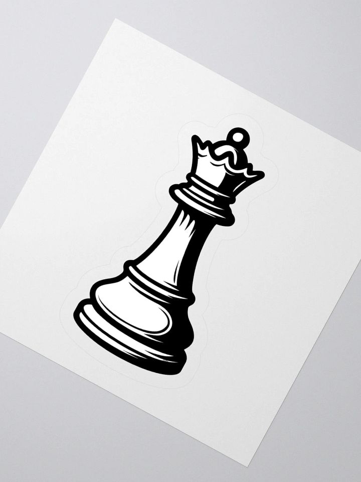 Classic Chess Queen Sticker product image (5)