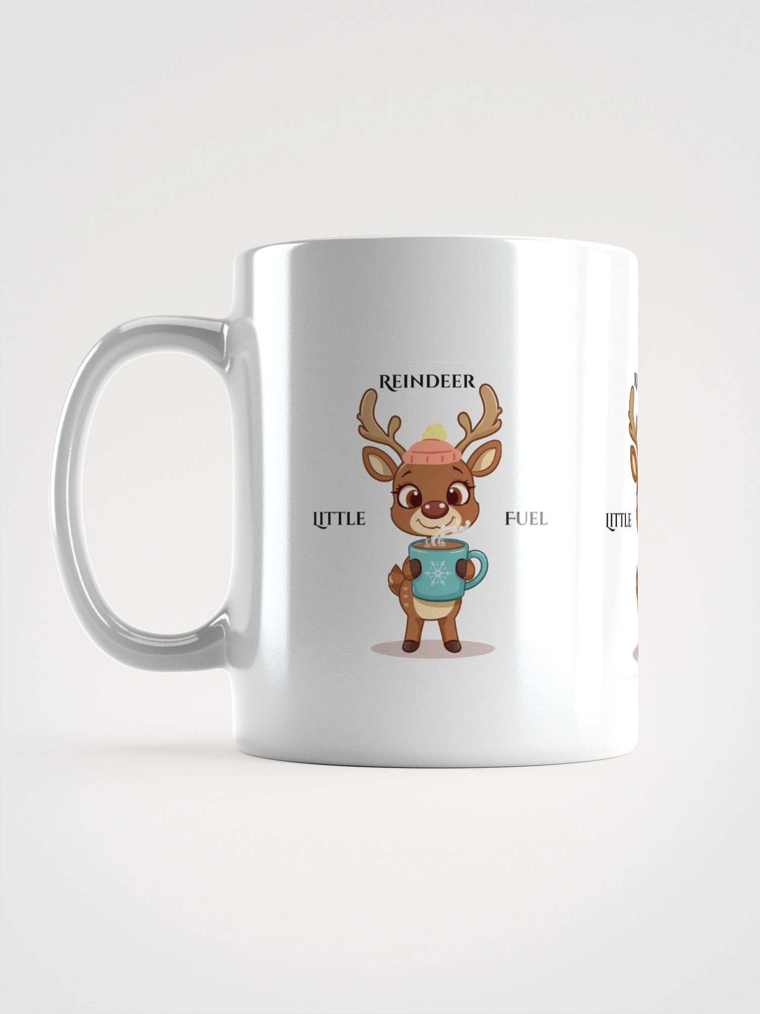 Little Reindeer Fuel White Glossy Mug product image (1)
