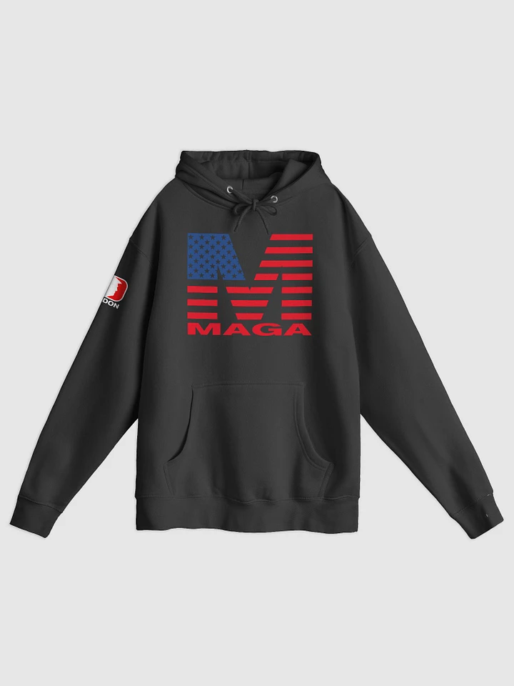 Maga Flag Logo w/ Back Black Hoodie product image (2)