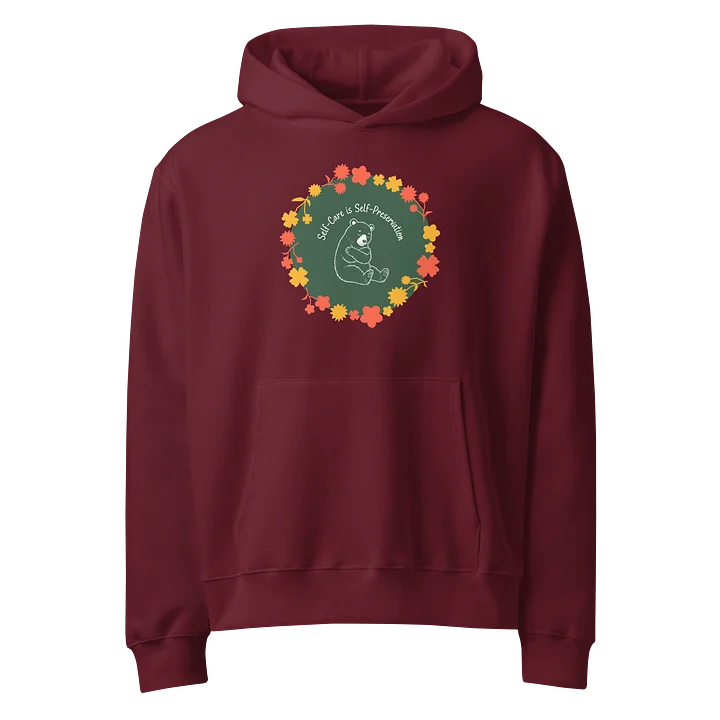 Bear Self-Care Hoodie | Oversized Comfort for Low-Spoon Days product image (17)