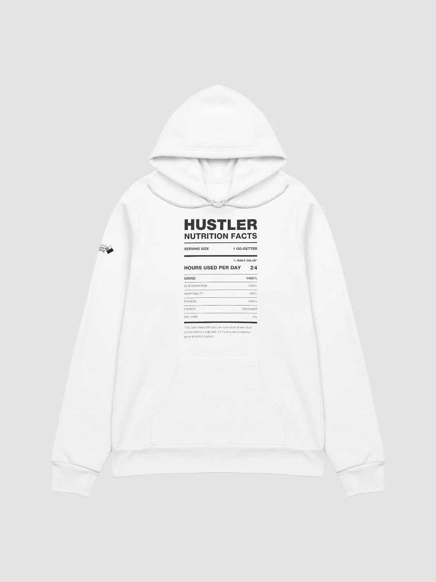 HUSTLER Nutrition Facts Comfort Hoodie product image (1)