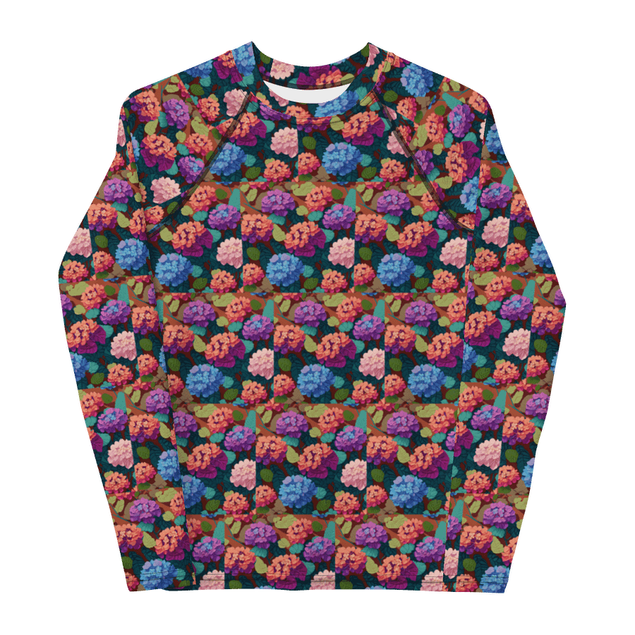 Escape the Ordinary in Vibrant Comfort: All-Over Print Rash Guard product image (9)