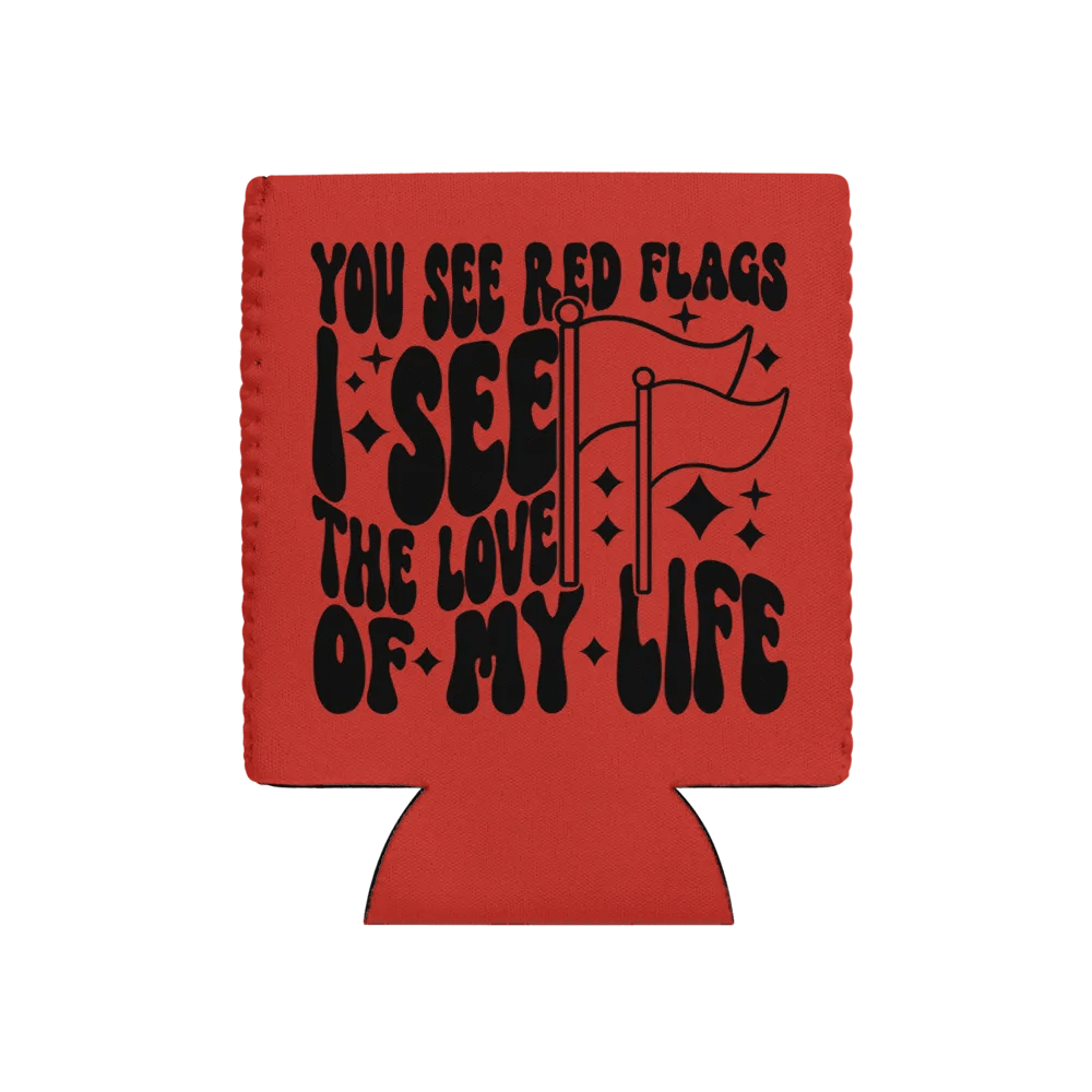 LOML (Red Flags) Koozie product image (1)
