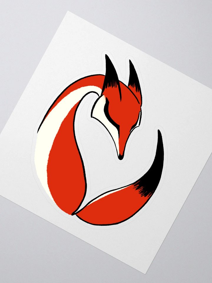 Calming Red Fox Sticker product image (1)