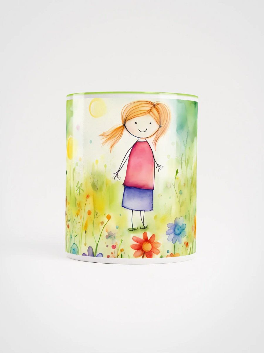 Flowerful Morning Greetings, Ceramic Mug with Color Inside product image (1)
