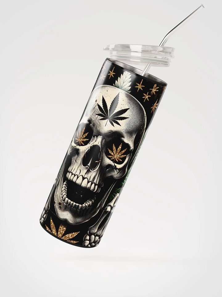 Rebel Leaf Skull Stainless Steel Tumbler product image (2)
