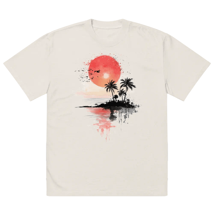 Sunset Paradise Oversized T-Shirt product image (2)