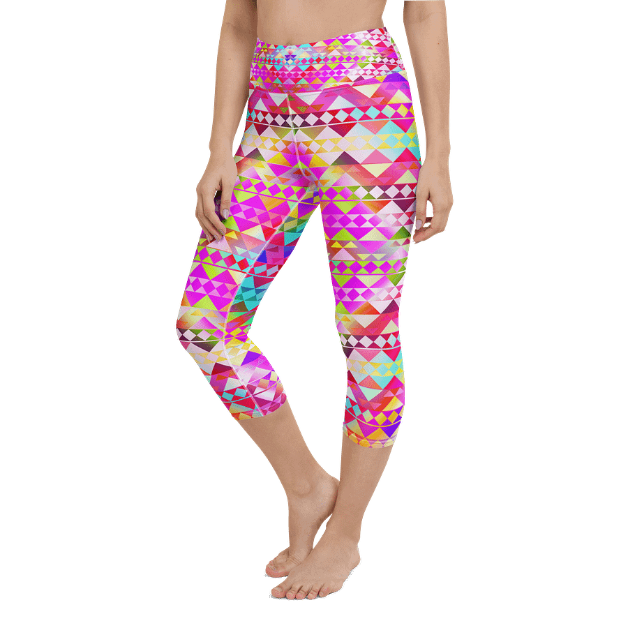 Pink Tribal Capri Leggings product image (6)