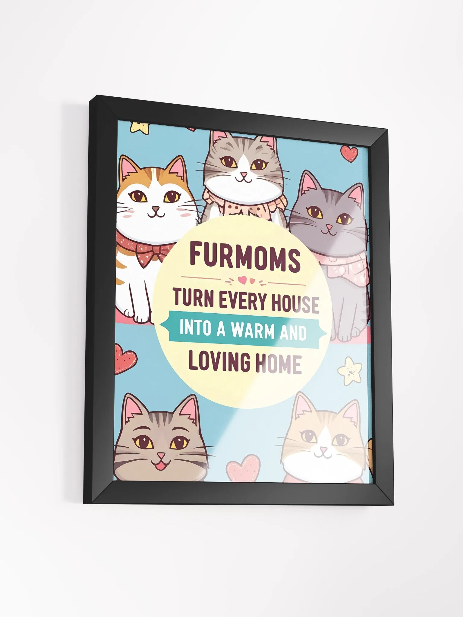 FurMom Love Circle - Framed Matte Poster product image (9)