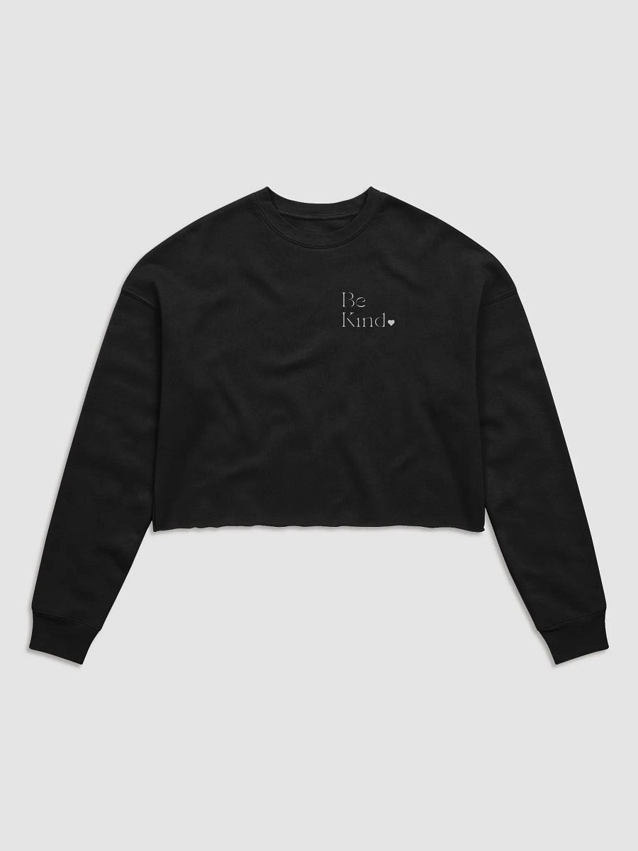 Be Kind All Around Crop Crew White product image (1)