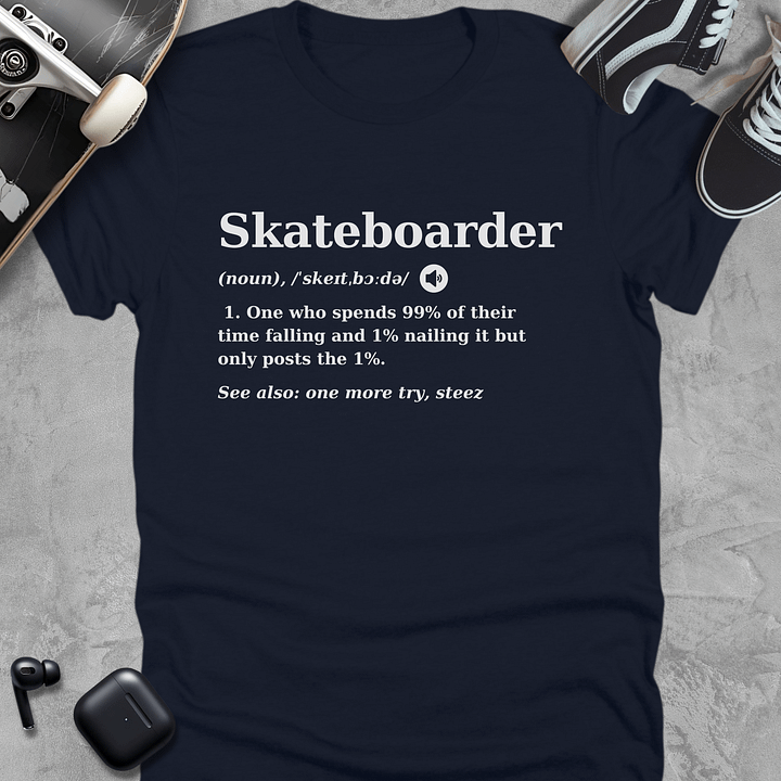 Skateboarder Definition, Funny Skate T-Shirt Unisex product image (3)
